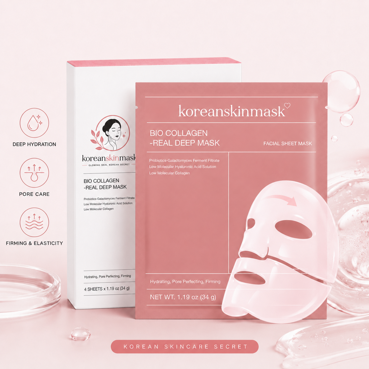 Koreanskinmask™ Bio Collagen Real Deep Mask